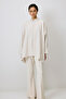 Pat Detailled Linen Textured Kimono