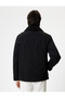 Slim Fit Jacket Plush Collar Detailed Zippered - 4