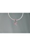 Pink Stone Tree of Life Stainless Steel Charm