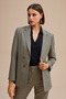 Houndstooth Blazer Jacket - 3