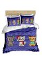 New Year's Cat Pattern 3D Digital Double Duvet Cover Pillow Set