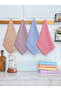 Zena Striped Set of 8 - Stain-Proof, Kitchen Drying Cloth, Multi-Purpose Serving Kitchen Towel 47X70Cm