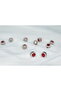 Red Stone Stainless Steel Charm - 6