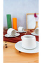 Lara - Set of 6 Porcelain Coffee Cups Verti - 3