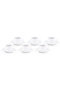 Lara - Set of 6 Porcelain Coffee Cups Verti - 6