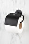 Round Adhesive Lid Paper Holder Toilet Roll Holder Wc - 2