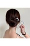 Pearl Stone Metal Bun Hairpin 10cm Silver Color - Women's Trendy Pearl Hair Stick Bun Hairpin - 3