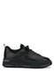 Men's Genuine Leather Black Analin Sneakers & Sports Shoes