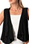 Sleeveless Atlas Autumn and Winter Asymmetrical Cut Combed Cotton Viscose Vest Gray Gray - 3