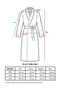 Gray Unisex Kimono Muslin Bathrobe - 100% Cotton & Highly Water Absorbent Bathrobe - 8