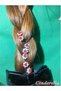 10-Piece Mini Crystal Stone Flower Design Hairpin Hair Clip Hot Pink - Wedding Henna Promise Bun Hair Clip - 4