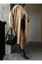 Mink Dirty Stitching Detailed Long Oversize Soft Knitwear Cardigan 26257 - 4