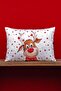 Double Sided 35x50 Red Deer Christmas Themed Digital Printed Throw Pillow Cover -cgh1371-3550
