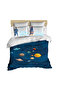 Planets 3D Digital Double Duvet Cover Pillow Set