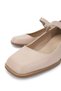 Women's Vegan Beige Heeled Shoes - 3