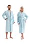 Mint Green Unisex Kimono Muslin Bathrobe - High Moisture Absorption and Fast Drying - 2