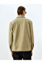 Viscose Blend Shirt Jacket with Pocket Detail - 4