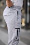 New Season Knee Print and Zipper Detailed Leg Cuffed Sweatpants - 3