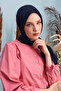 شال وشاح من الخيزران - أزرق داكن - 5