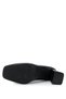 Women's Genuine Leather Black Leather Heeled Shoes - 4