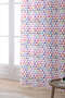 White Multi-Colored Geometric Patterned Digital Printed Curtain Cgh258-pr - 2