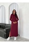 Modal Fabric Slit Detailed Pocket Dress