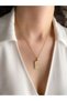 Women's Steel Necklace Zodiac Sign Series Mother of Pearl Plate Capricorn Sign Necklace - 2