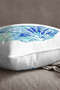Velvet Babyface White Blue Oyster Marine Patterned Digital Printed Throw Pillow Pillow Case Cgh530 - 2
