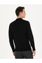 Black Regular Fit Quarter Collar Wool Blend Basic Knitwear Sweater 50270049-Vr046 - 5