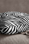 Velvet Babyface Black and White Zebra Pattern Digital Printing Throw Pillow Pillow Case - Cgh386 - 2