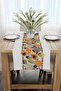 أبيض أسود منقط نمط استوائي رقمي مطبوع عداء Cgh1104-rn - 2