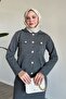 Anthracite Suit with Skirt and Jacket - 4