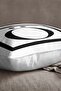 Velvet Babyface Double Sided Black and White Letter Digital Printed Throw Pillow Cover - O - 2