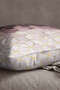 Velvet Babyface Purple Gold Mosaic Patterned Digital Printed Throw Pillow Cover Kd-cgh927 - 2
