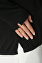 Women's Elite Viscose Polo Neck Stripe Black and White Knitwear Sweater - 7