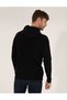 Black Regular Fit Hooded Knitwear Sweater 50260289-Vr046 - 5