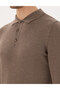 Mink Melange Slim Fit Polo Neck Basic Knitwear Sweater 50296584-Vr174 - 7