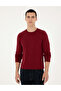Vişne Slim Fit Crew Neck Basic Knitwear Sweater 50296575-Vr223 - 3