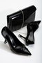 Women's Patent Leather Shoes and Bag Combination