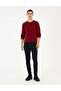 Vişne Slim Fit Crew Neck Basic Knitwear Sweater 50296575-Vr223 - 4