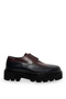 Burgundy Eva Sole 100% Leather Smart Casual Shoes 50277576-Vr014