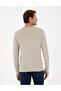 Sand Melange Slim Fit Crew Neck Wool Blended Knitwear Sweater 50296457-Vr123 - 5