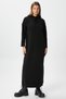 Women's Fusion Hooded Black Long Knitwear Dress - 3