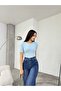 Women's Crew Neck Soft Plush Crop Blouse - 4