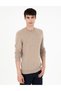 Mink Melange Slim Fit Crew Neck Cashmere Knitwear Sweater 50303471-Vr174