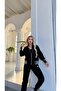 Women's Embroidered Zip-Up Top and Bottom Tracksuit Set - 2