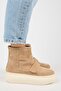 Ember Women's Genuine Leather Velcro Sand Boots with Fur Inside