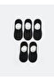 Lcw Accessories Black Men's Ballerina Socks Pack of 5