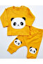 Baby Yellow Panda Embroidered Set - 2