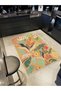Asena Collection Multicolor Abstract Mixed Shapes Patterned Creative Modern Decorative Carpet 41